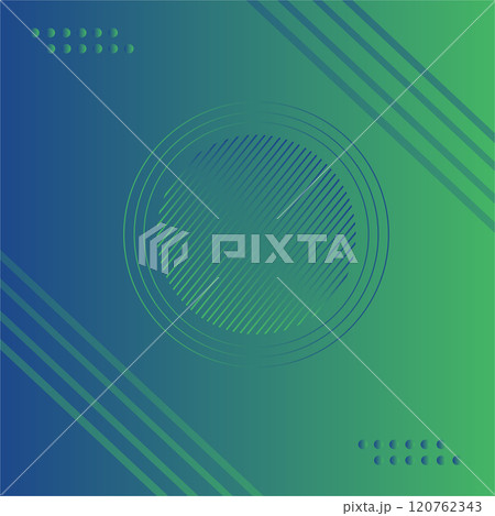 Abstract blue and green gradient geometric shape circle background. Modern futuristic background. Can be use for landing page, magazines, any brandings, banners, headers, presentations, and wallpaper Abstract blue and green gradient geometric shape circle background. Modern futuristic background. Can be use for landing page, magazines, any brandings, banners, headers, presentations, and wallpaper 120762343