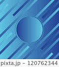 Abstract blue  gradient line shape circle background. Modern futuristic Product background. Can be use for magazines, any brandings, banners, backgrounds 120762344