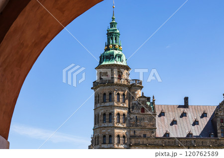 Beautiful Kronborg castle Elsinor city in Denmark 120762589