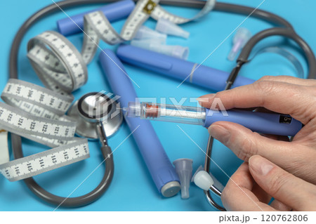 Ozempic Insulin injection pen or insulin cartridge pen for diabetics. 120762806