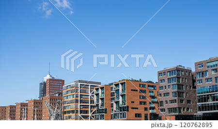 Residential area in the city. Office building. Residential area in the city. Office building. 120762895