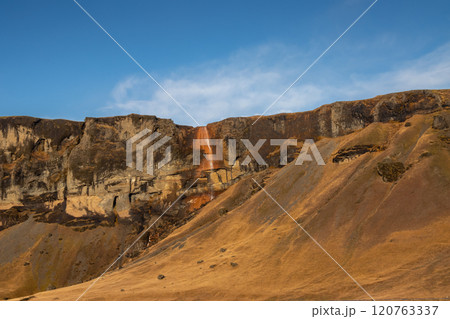 Mountain in a beautiful weather in the autumn, Iceland 120763337