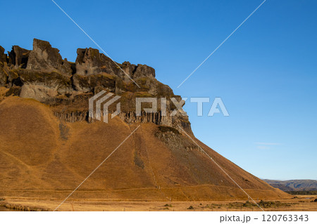 Mountain in a beautiful weather in the autumn, Iceland 120763343