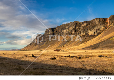 Mountain in a beautiful weather in the autumn, Iceland Mountain in a beautiful weather in the autumn, Iceland 120763345