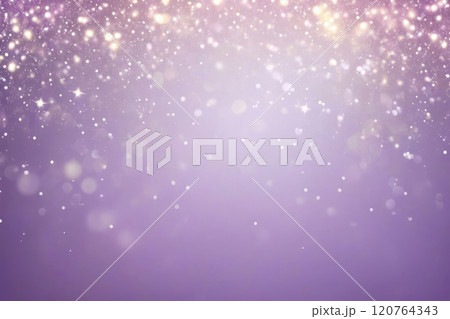 Beautiful luxury gold bokeh on defocused emerald lilac background. 120764343