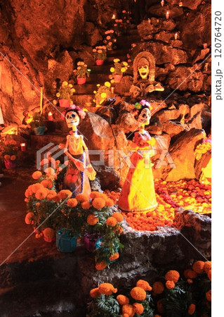 メキシコ「死者の日」年に一度のメキシコのお祭り　リメンバーミーの世界とタコス満喫旅 120764720