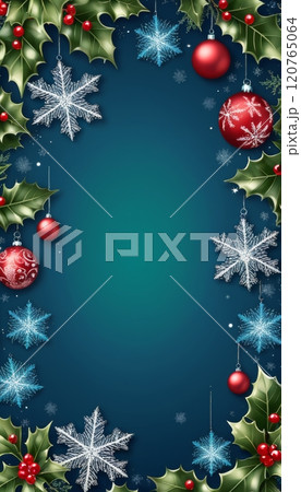 illustration of decorative christmas tree balls for tradition celebrations. 120765064
