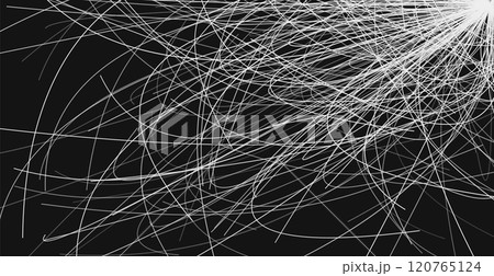 Background with white scribbles on a dark background 120765124