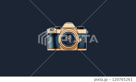 Stunning camera on black background capture the essence of photography Stunning camera on black background capture the essence of photography 120765261
