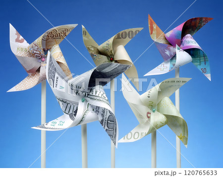 Money toy windmills 120765633