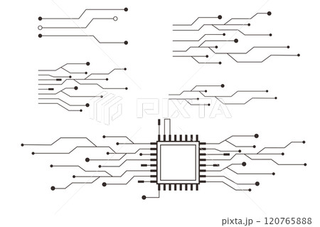 Circuit board line microchip, software. Integrated motherboard, connections. Innovative Electronic Network. Technology background, design elements geometric and connection system. Circuit board line microchip, software. Integrated motherboard, connections. Innovative Electronic Network. Technology background, design elements geometric and connection system. 120765888