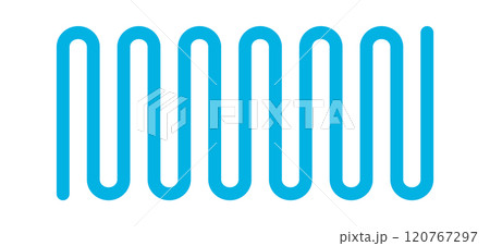Flexible spiral line geometric shape 120767297