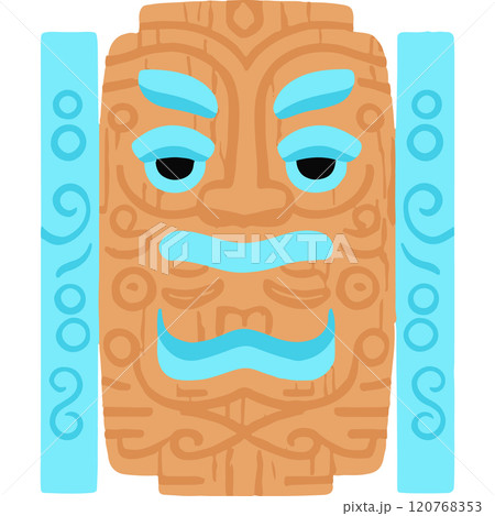 Ceremonial Polynesia Mask Adventure Wood 120768353