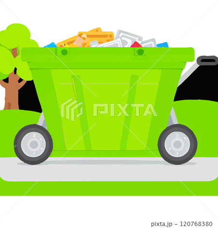 Decay Building Waste Trash Bin Decay Building Waste Trash Bin 120768380