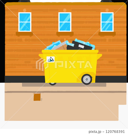 Dumpster Garbage Waste Utility Storage 120768391