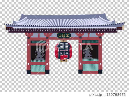 浅草寺雷門のイラスト 浅草寺雷門のイラスト 120768473