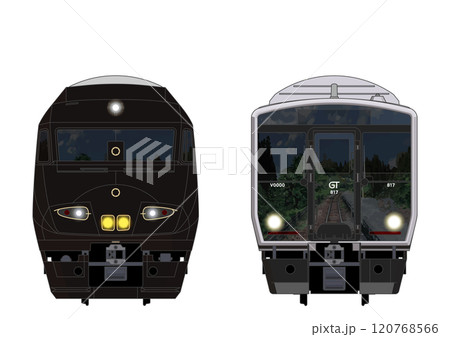 福岡の列車No.3_787系 / 817系1100番台_Japanese Railroad Cars 120768566