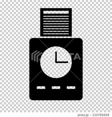 タイムカードのシルエット タイムカードのシルエット 120768889