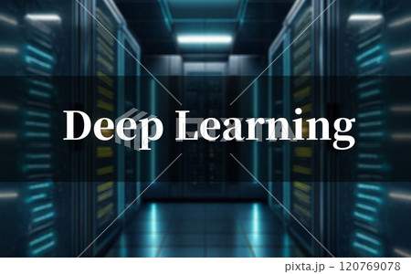 AI 開発 には 大量 の 計算資源 が 必要 【 GPU サーバー ルーム の イメージ 】 120769078