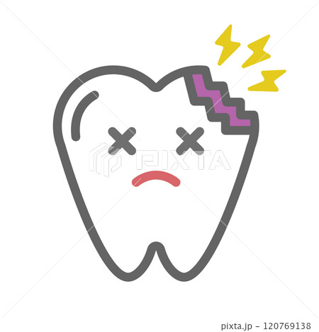 虫歯のイラスト 120769138