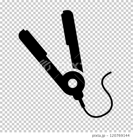 直髮器剪影 直髮器剪影 120769144