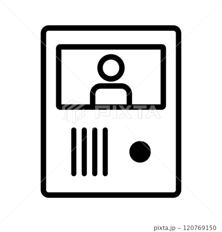 インターホンのアイコン インターホンのアイコン 120769150