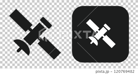 人工衛星やGPSを表すアイコン 人工衛星やGPSを表すアイコン 120769482