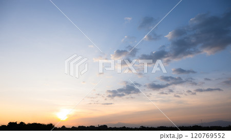 Beautiful sky at evening for background. 120769552