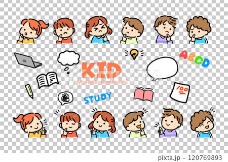 子供　勉強　教育　学習 120769893