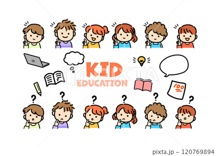子供　勉強　教育　学習 120769894