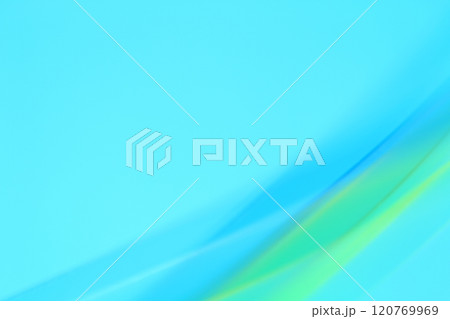 青色と黄色を重ねた抽象的ライン背景　半透明感 120769969
