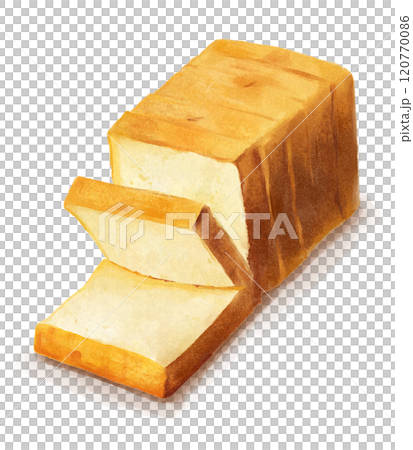 Hand-drawn illustration of a loaf of bread Hand-drawn illustration of a loaf of bread 120770086
