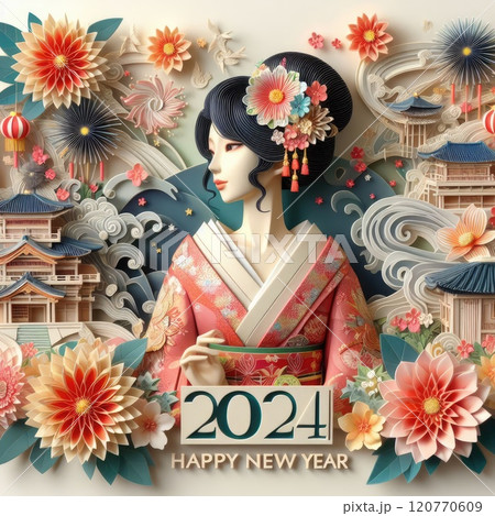 A Graceful Blend of Traditional Japanese Culture and Art with Japanese kimono woman with Generative AI. A Graceful Blend of Traditional Japanese Culture and Art with Japanese kimono woman with Generative AI. 120770609