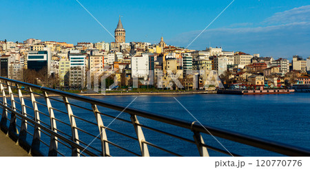 Cityscape of Beyoglu district with Galata Tower across Golden Horn, Istanbul Cityscape of Beyoglu district with Galata Tower across Golden Horn, Istanbul 120770776
