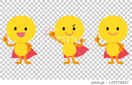 Character facial expression pose yellow cell fighting Character facial expression pose yellow cell fighting 120770857
