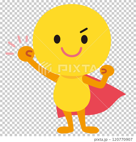 Character facial expression pose yellow cell fighting 120770907