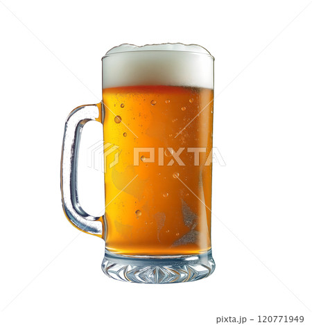 泡のついたビールのイメージイラスト 120771949