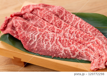 黒毛和牛のしゃぶしゃぶ用もも肉 120772298