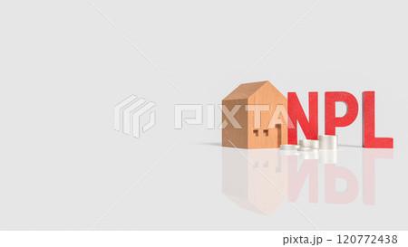 The Red NPL and House for DEBT or Property ...のイラスト素材 [120772438] - PIXTA