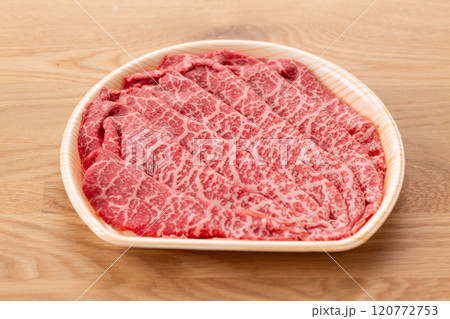 黒毛和牛のしゃぶしゃぶ用もも肉 120772753