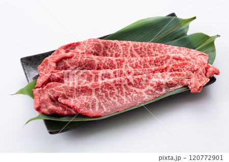 黒毛和牛のしゃぶしゃぶ用もも肉 120772901