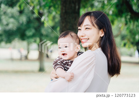 赤ちゃんとお母さん 赤ちゃんとお母さん 120773123