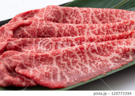 黒毛和牛のしゃぶしゃぶ用もも肉 120773394