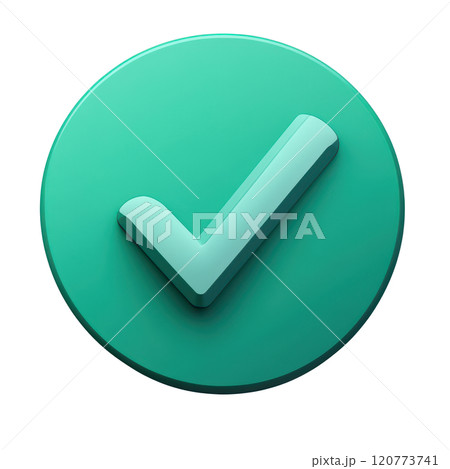 Green Checkmark Icon With Rounded Edges in Circle Symbol for App or Digital Interface Green Checkmark Icon With Rounded Edges in Circle Symbol for App or Digital Interface 120773741