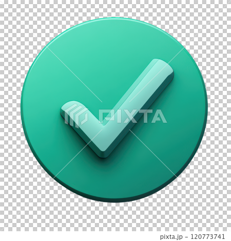 Green Checkmark Icon With Rounded Edges in Circle Symbol for App or Digital Interface Green Checkmark Icon With Rounded Edges in Circle Symbol for App or Digital Interface 120773741