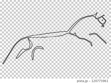 地上絵　アフィントンの白馬 120773961