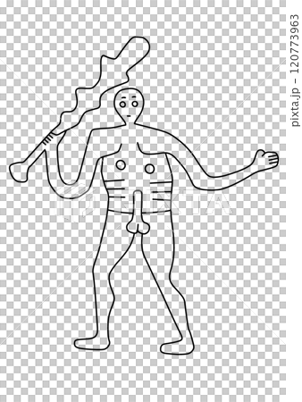 Geoglyph: Giants of Cerne Abbas Geoglyph: Giants of Cerne Abbas 120773963