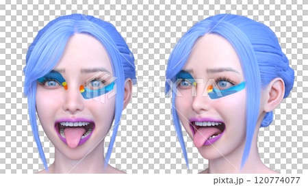 Close-up of a woman's face Close-up of a woman's face 120774077