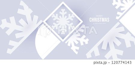 Elegant Snowflake Christmas Greeting Design 120774143
