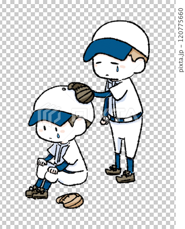 Consoling baseball boy Consoling baseball boy 120775660